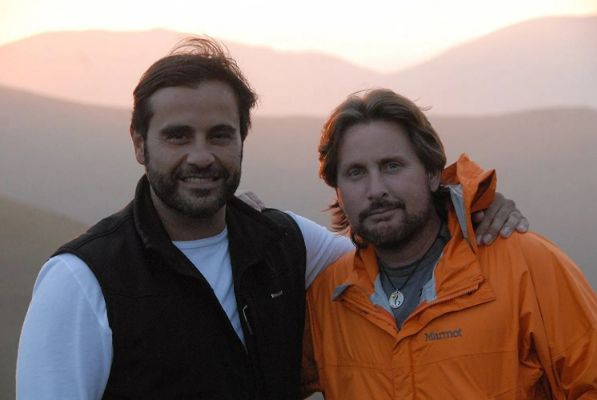 Carey Salley's son Taylor Estevez with father.Emilio Estevez. 